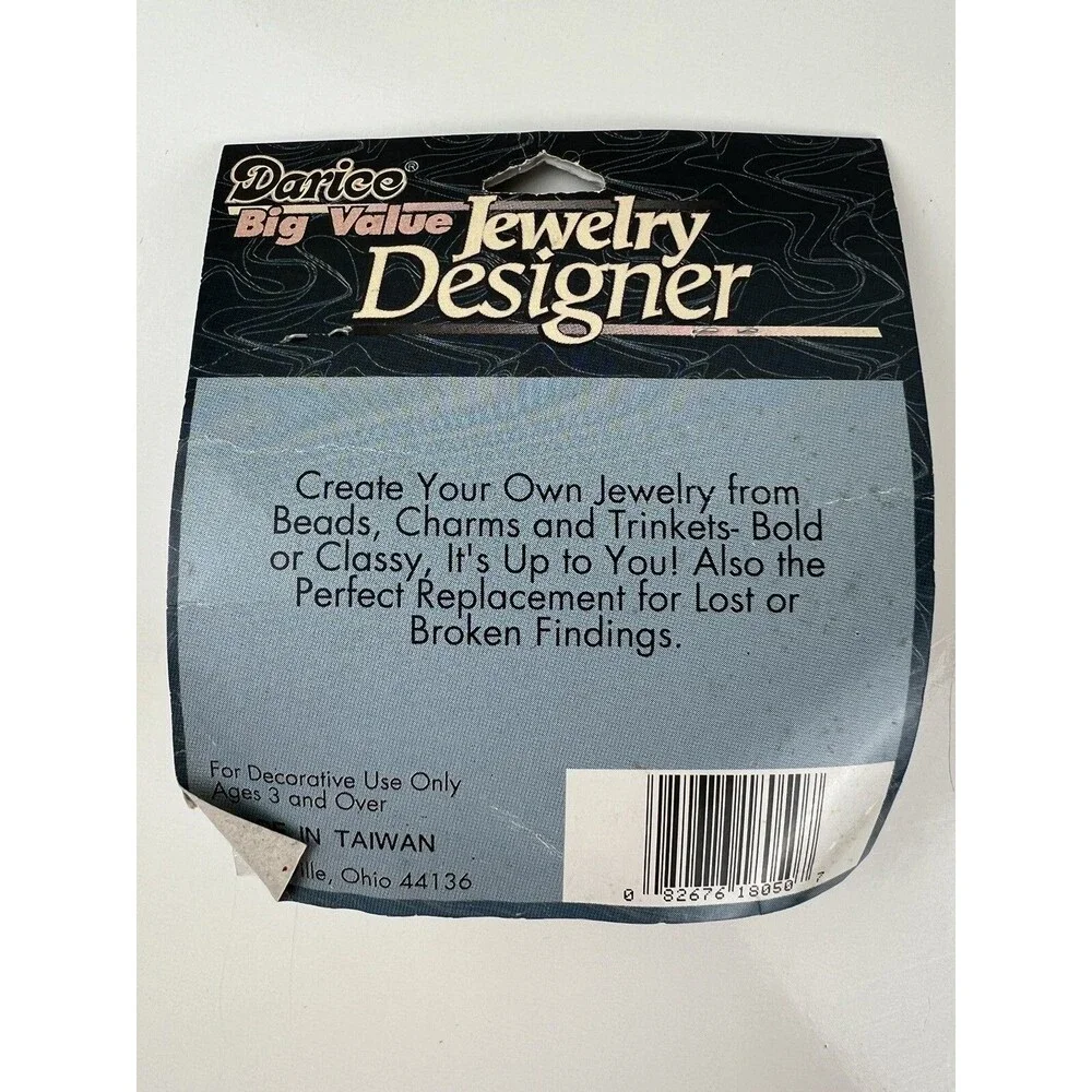 Darice Big Value NOS Jewelry Designer 36 Pc Assorted Silver Tone Beads Crafting